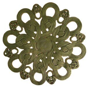 Julian Mejia's Daisy Placemat in Olive Green - 16"